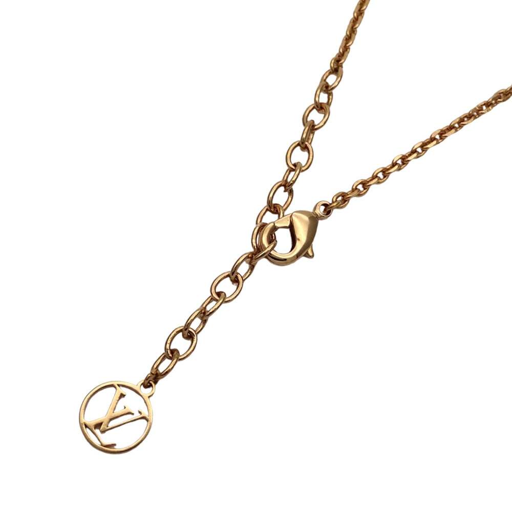 LOUIS VUITTON Gold Necklace - Picture 6 of 10